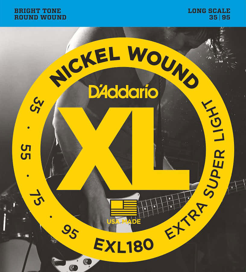 EXL180 Nickel umsponnen extra lange Mensur superleicht 35-95
