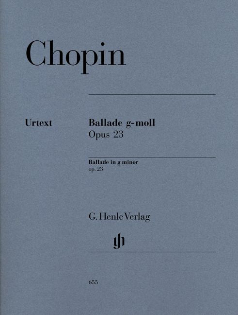 Henle Verlag Chopin F. - Ballade G Minor Op. 23