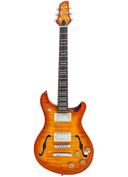 Sire Larry Carlton Q7 Hollow EN Bernsteinfarbener Farbverlauf