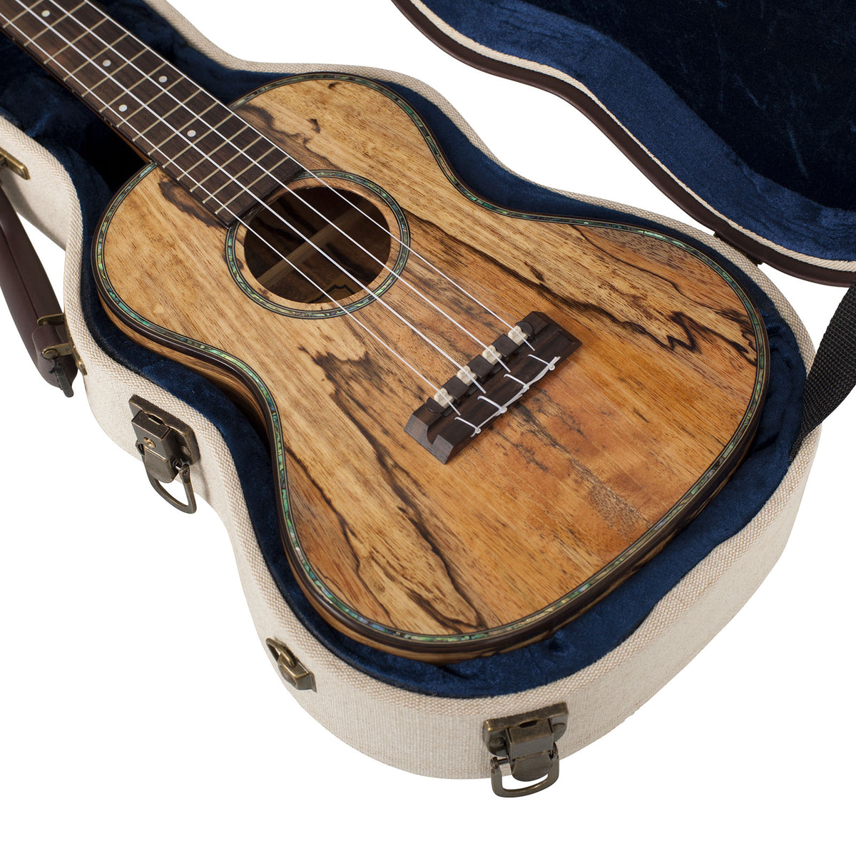 Beiger Tenor-Ukulelenkoffer Aus Holz Deluxe - GW