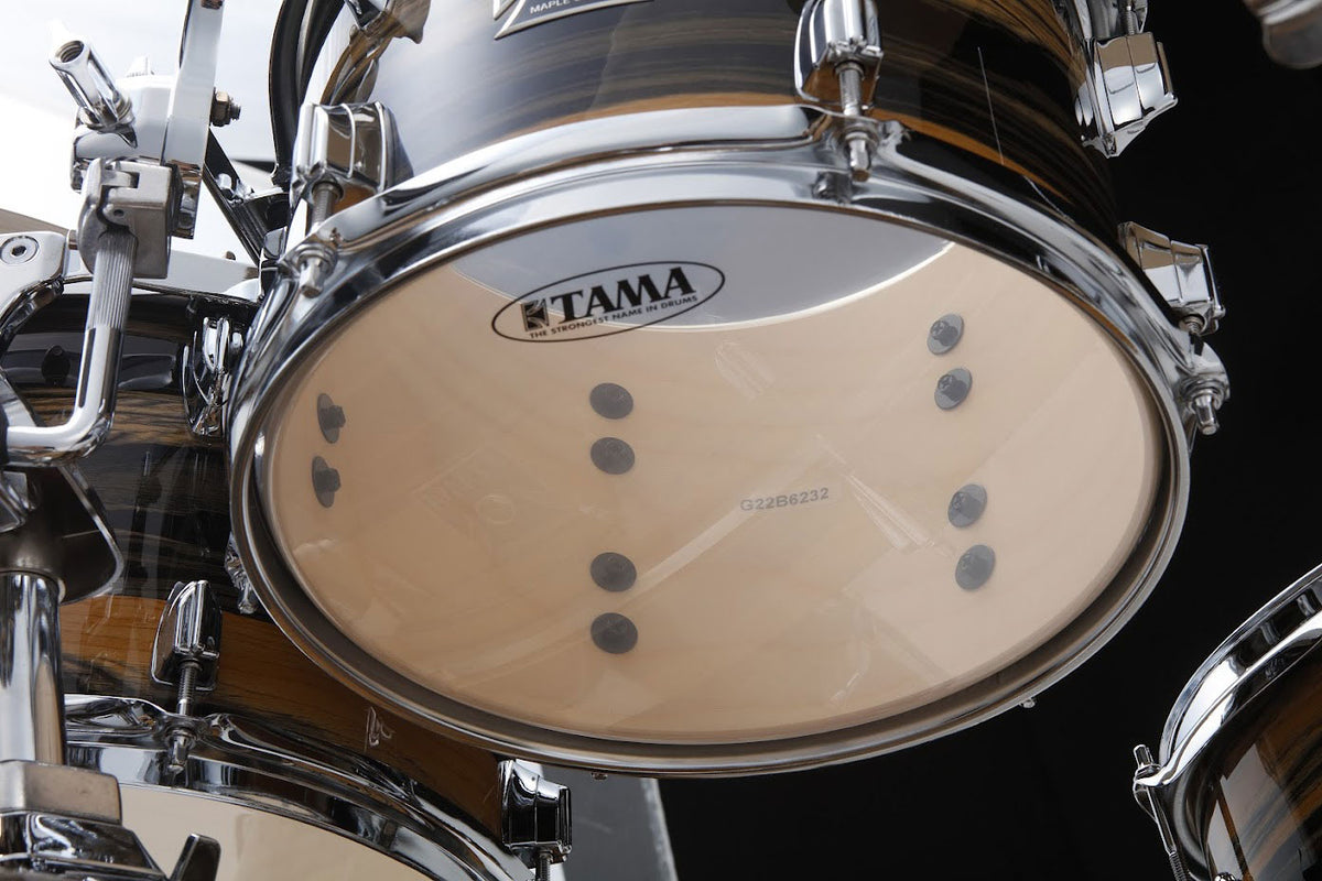SUPERSTAR CLASSIC STAGE 22 DRUM KIT NATURAL EBONY TIGER WRAP