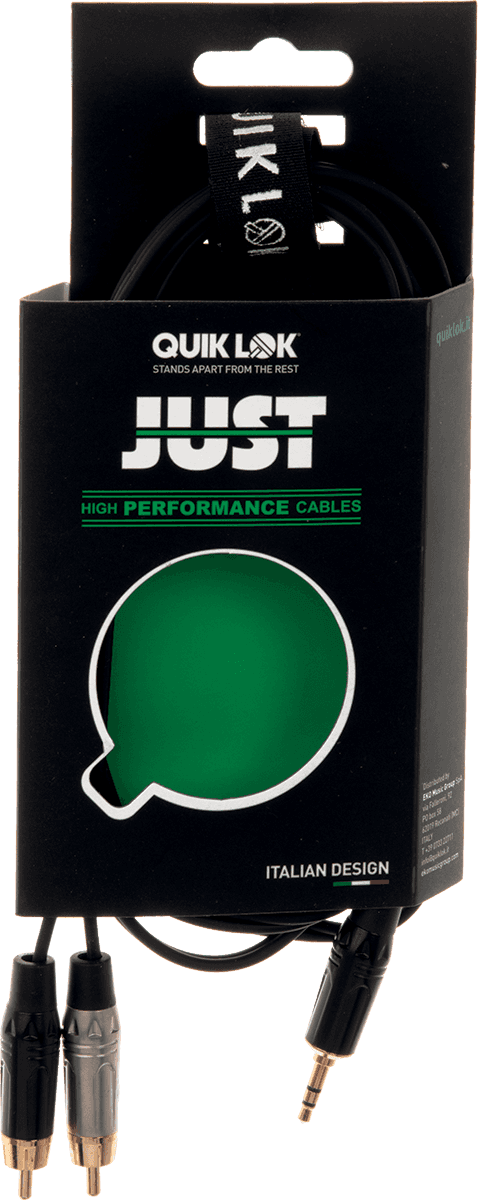 JUSTJ352RCA2 CABLE JUST MINIJACK STEREO 2 X RCA 2 M