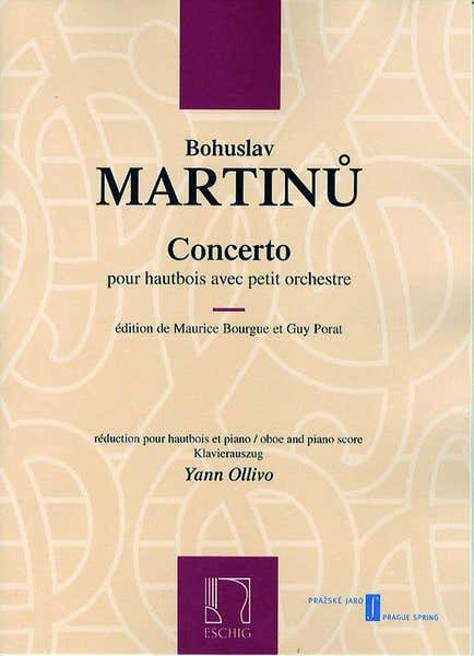 Martinu B. - Concerto - Hautbois et Orchestre