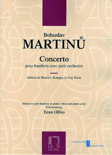 Martinu B. - Concerto - Hautbois et Orchestre