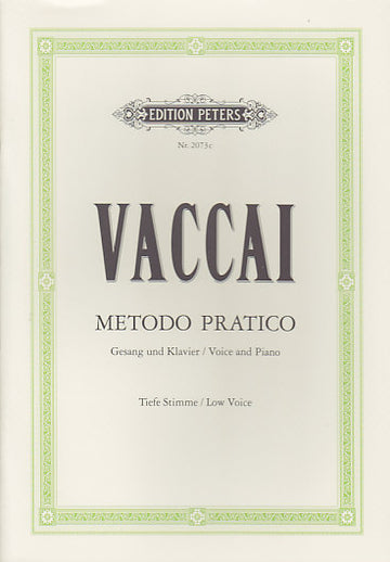 Vaccai - Praktische Methode (tiefe Stimme)