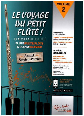Sarrien Perrier A. - Le Voyage Du Petit Flute Vol.2 - Flute