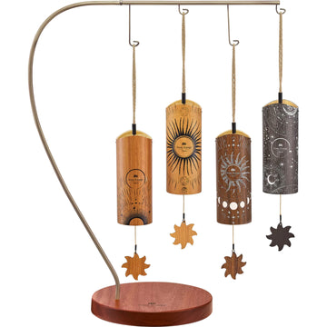 CBCS4SET - Klangspiel Cosmic aus Bambus 4 Teile + Ständer