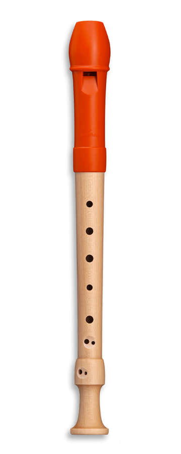 Sopran Fipple 17414 - Orange (Barock-Griffweise)
