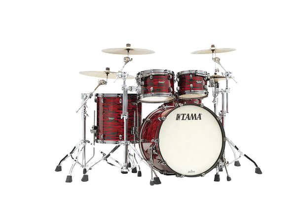 Tama STARCLASSIC MAPLE STAGE 22 DRUM KIT BLACK NICKEL SHELL HARDWARE RED OYSTER