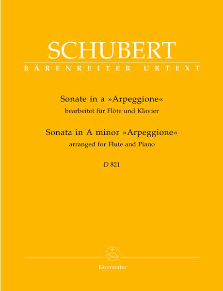 Barenreiter Schubert F. - Sonate Eggione En La Mineur D 821 - Flute Piano