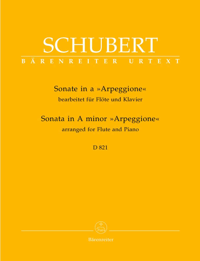 SCHUBERT F. - SONATE ARPEGGIONE IN A D 821 - FLÖTE KLAVIER