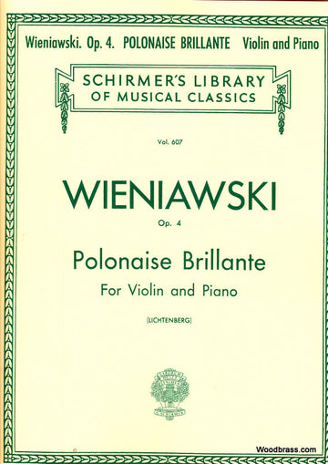WIENIAWSKI H. - POLONAISE BRILLANTE OP. 4 - VIOLON ET PIANO