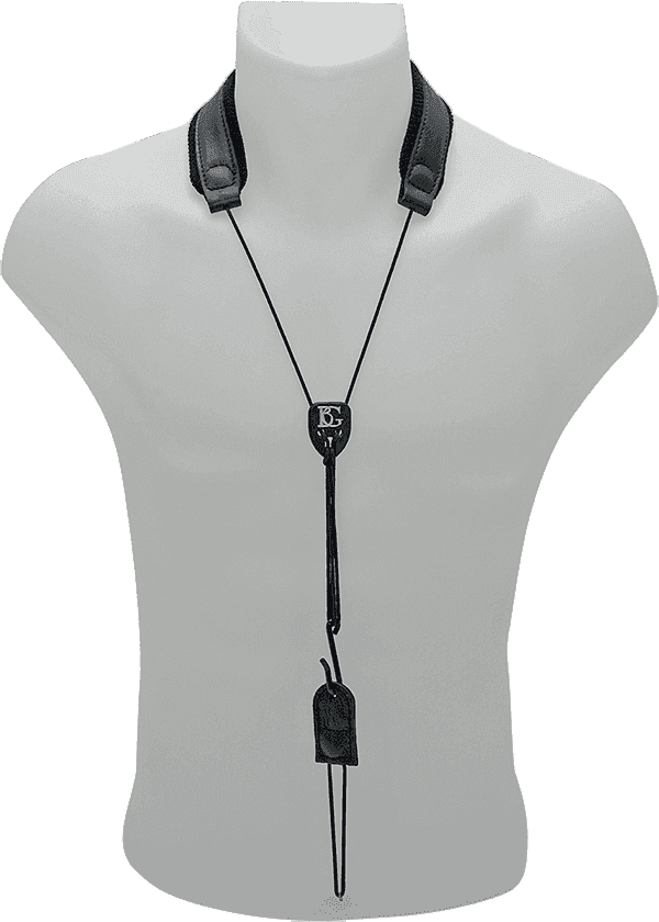 BG C50 - BASS KLARINETTE LEATHER TRAGEGURT (METAL HOOK)