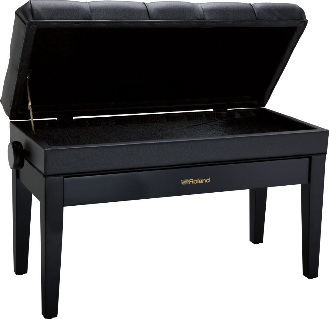 Doppelklavierbank RPB-D500 Schwarz glänzend