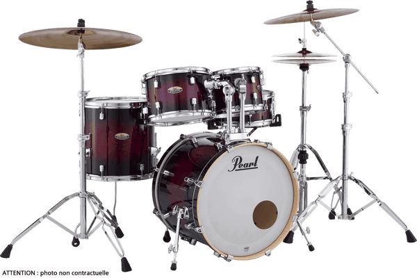 Pearl Decade Maple Fusion 20 Hochglanz Tiefroter Farbverlauf
