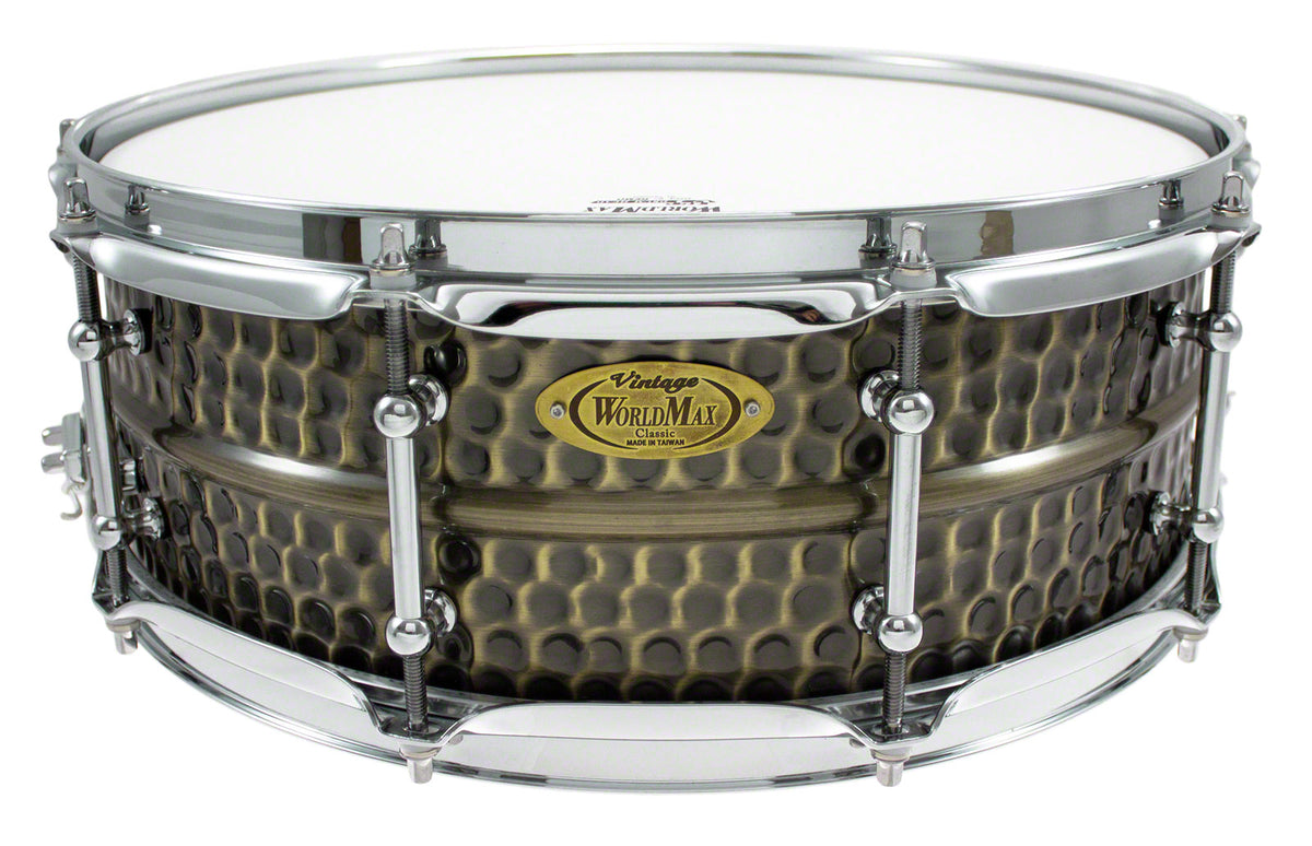 BKH-5014SH - BLACK DAWG 14" X 5" SNARE DRUM - HAMMERED BRASS SHELL