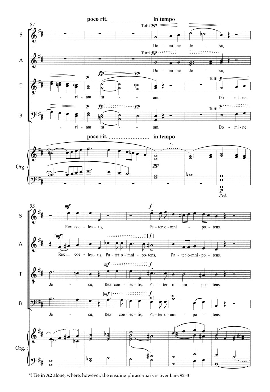 Dvorak A. - Messe D-dur Op.86 - Vocal Score
