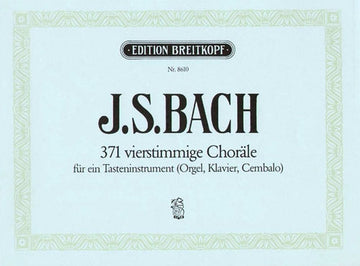 Bach J.S. - 371 4st.chorale BWV 253-438 - Orgue
