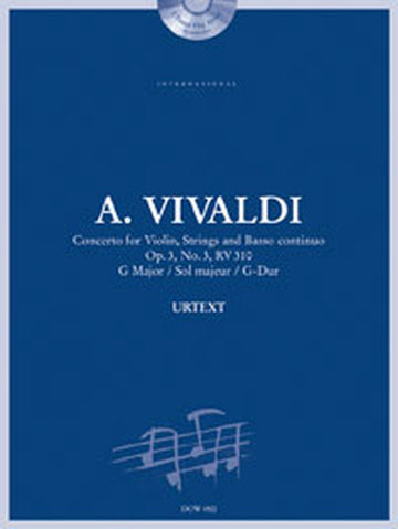 VIVALDI A. - KONZERT OP. 3 N°3 RV 310 IN G-DUR - VIOLINE SAITEN BC