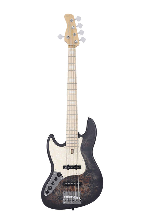 Er V7 Swamp Ash Reissue-5 Lh Tbk.S Transparent-Schwarz