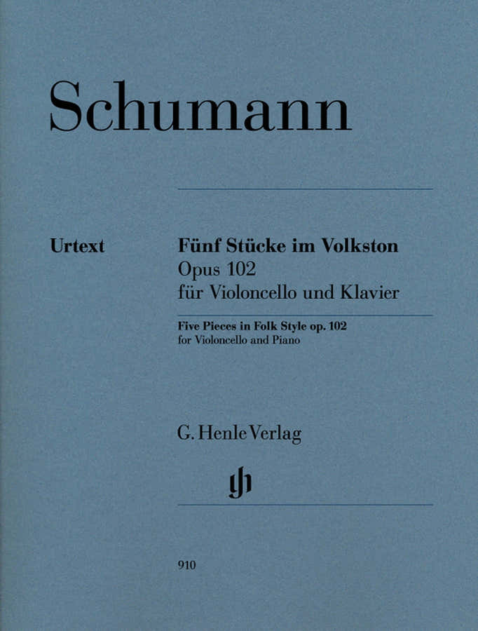 Schumann R - Fünf Stücke im Volkston Op. 102 - Violoncello & Klavier