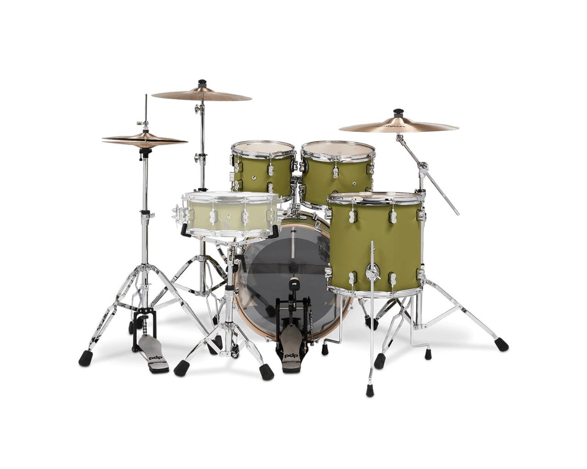 SHELL SET CONCEPT MAPLE FINISH PLY CM4 KIT 20" SATIN OLIVE PDCM20FNSO