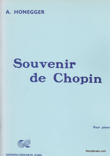 HONEGGER ARTHUR - Erinnerung an Chopin - Klavier