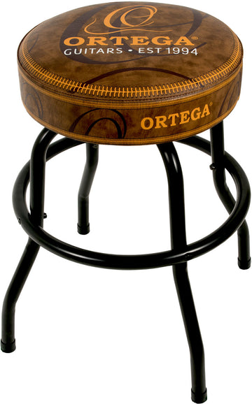 Tabouret 24" Noir Et Brun
