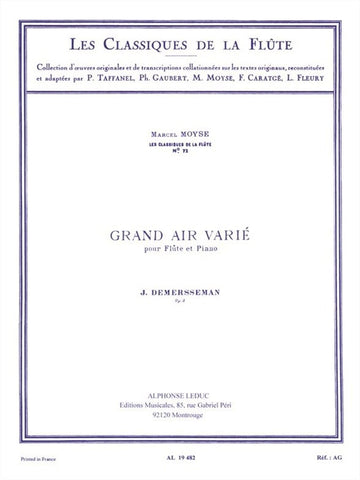 Demersseman: Grand air varié op. 3 Le trémolo