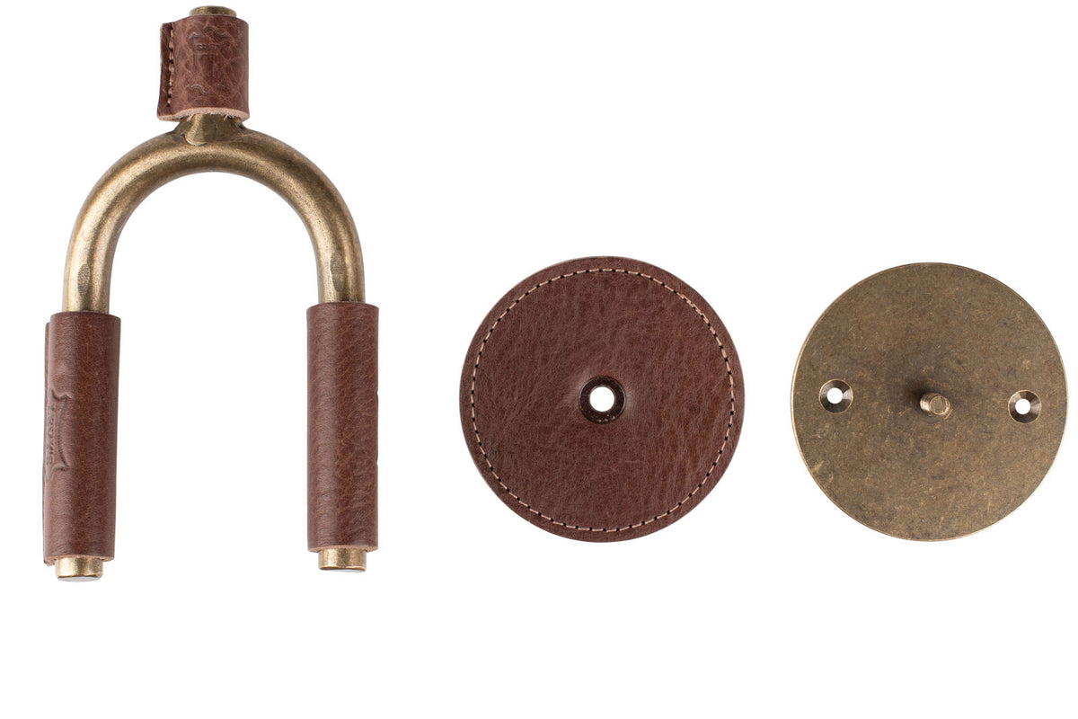 FGHNGR-BRBN Wandhalter Aus Schmiedeeisen Messing