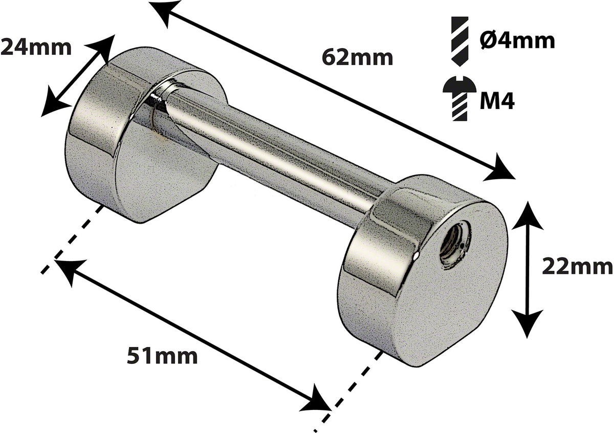 TL3S51B - SPANNBCKCHEN TUBELUG BASSDRUM - 51MM - EINZIGEN SPANNSCHRAUBEN (X1)