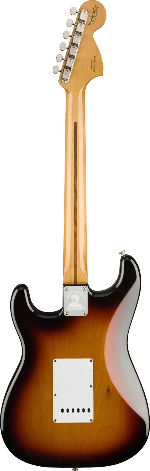 Stratocaster Signatur Jimi Hendrix MN 3-Farben-Sunburst