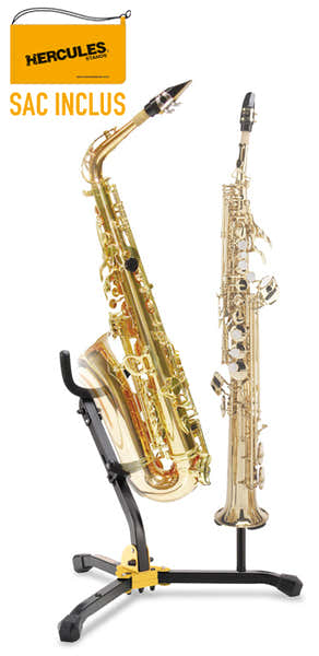 Hercules Stands Doppelter Alt-/Tenorsaxophon- & Sopransaxophonständer
