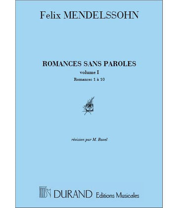 MENDELSSOHN - Lieder ohne Worte Band 1 - Klavier