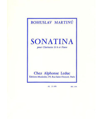 Martinu Bohuslav - Sonatine - Klarinette und Klavier