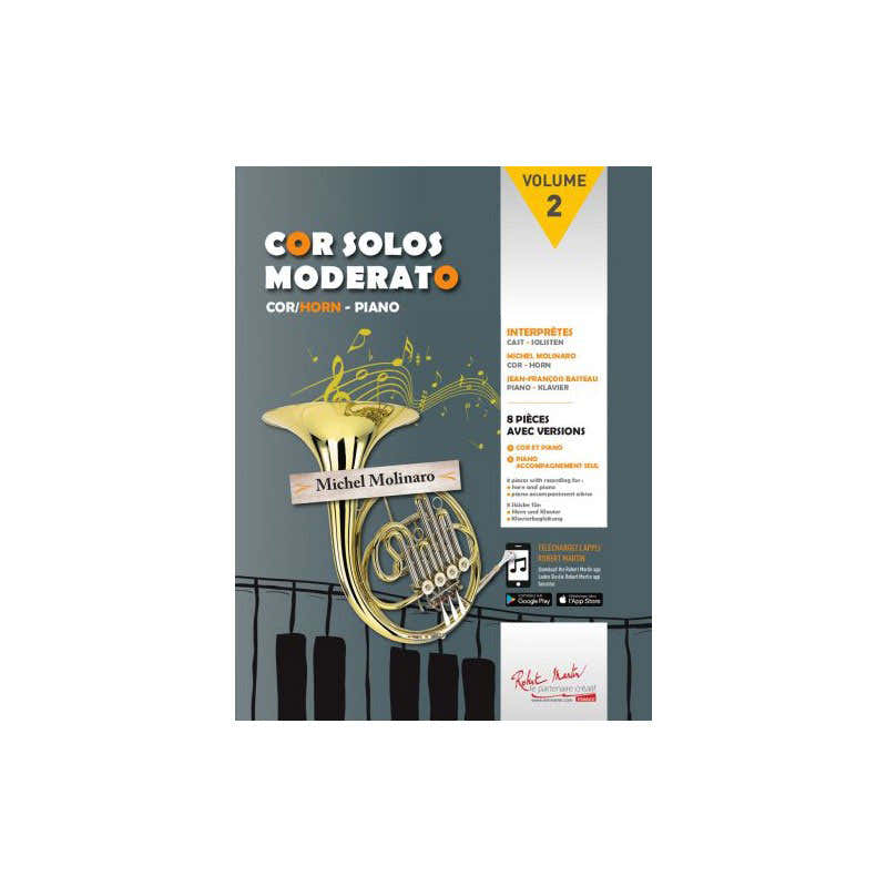 MOLINARO - COR SOLOS MODERATO VOL.2 - COR PIANO