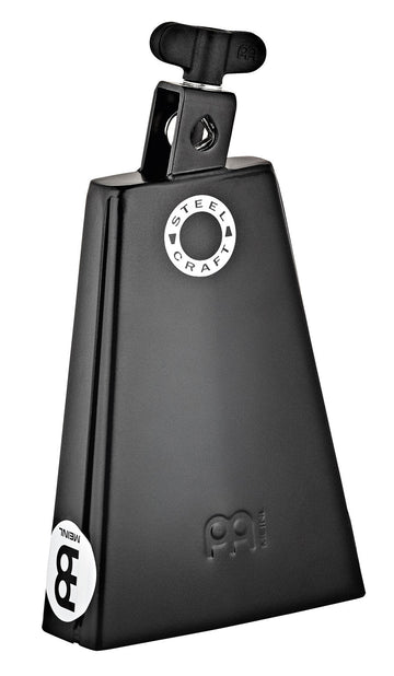 PERCUSSION 7" STEEL CRAFT LINE COWBELL BLACK POWDER COATED STEEL TIMBALERO COWBELL HIGH PITCH