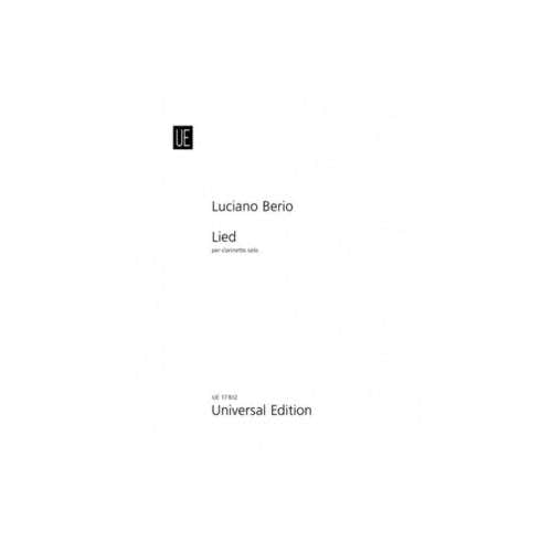 Berio L. - Lied - Klarinette solo