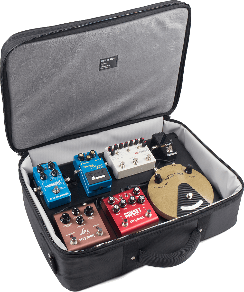 M80 Club 2.0-Etui für Pedalboard Schwarz