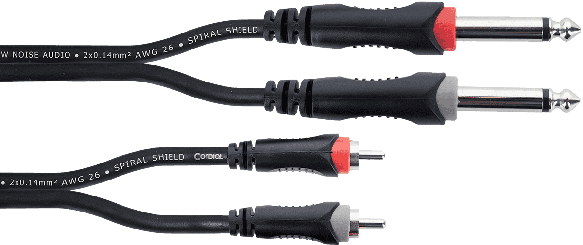 Audio-Doppelkabel Mono-Klinke - RCA 3 M