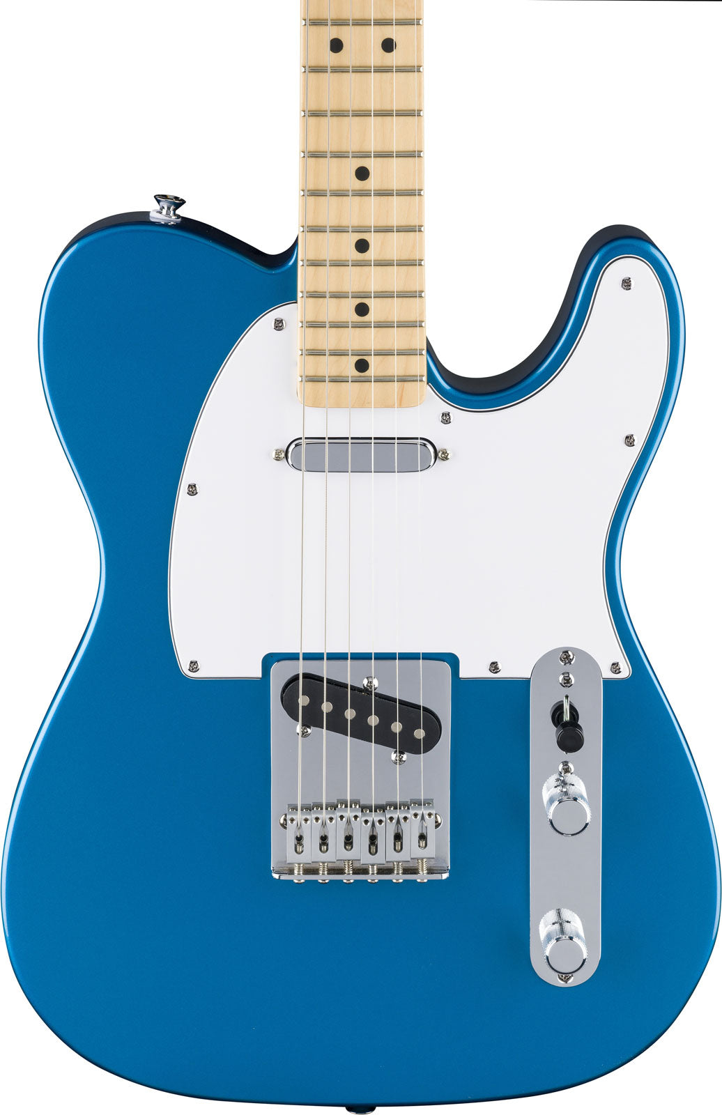 Standard Telecaster MN Weißes Schlagbrett Aquamarin Metallic
