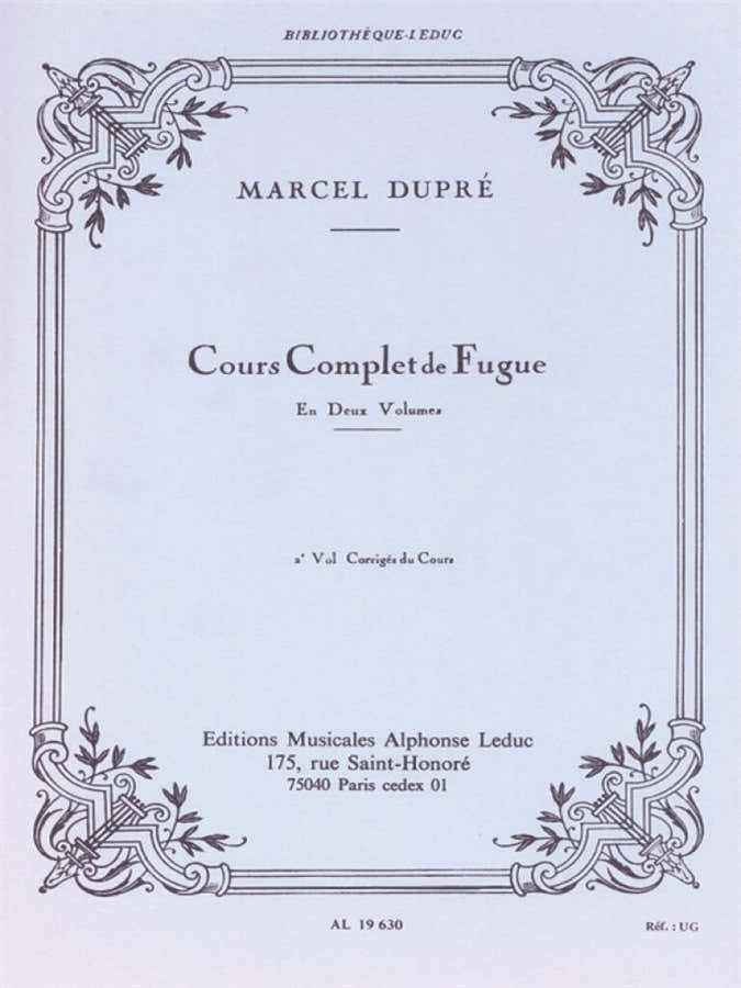 Dupre Marcel - Vollständiger Fugenkurs Bd.2