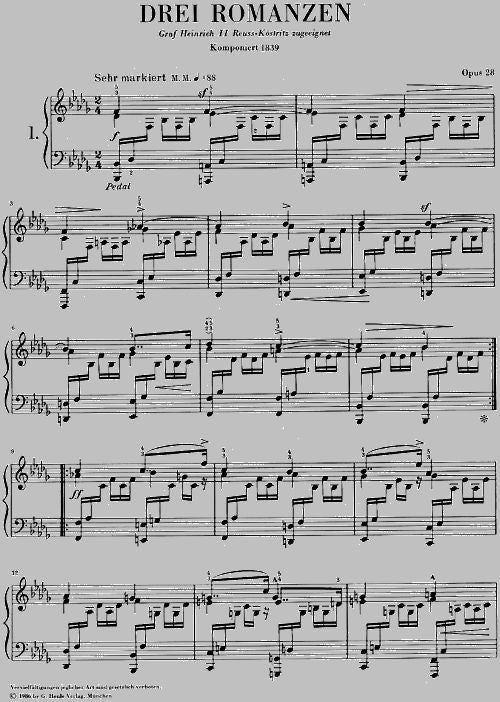 Schumann R. - 3 Romances Op. 28