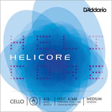 4/4 HELICORE CELLO SINGLE A STRING SCALE MEDIUM TENSION