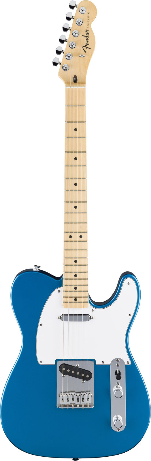 Standard Telecaster MN Weißes Schlagbrett Aquamarin Metallic