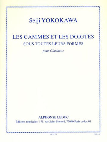 Yokokawa - Tonleitern und Fingersätze in all ihren Formen - Klarinette