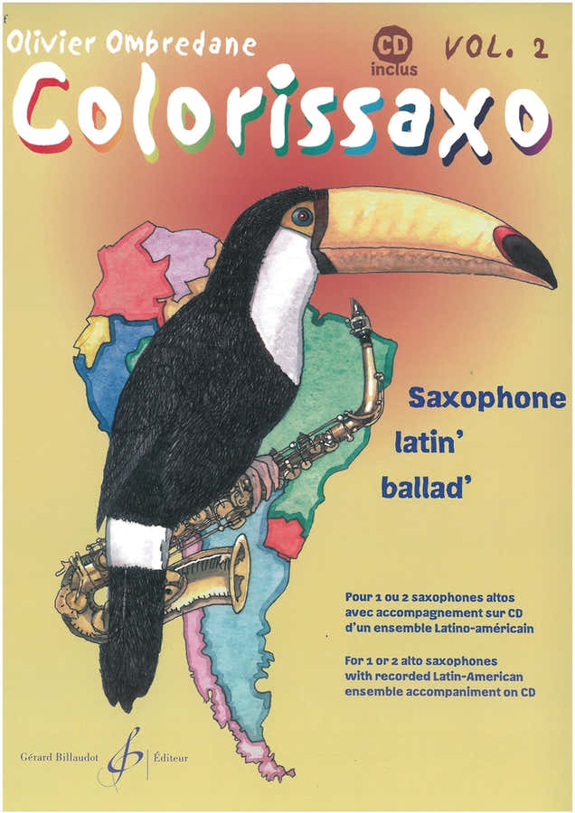 Ombredane Olivier - Colorissaxo Volume 2 + CD - 1 oder 2 Saxophone