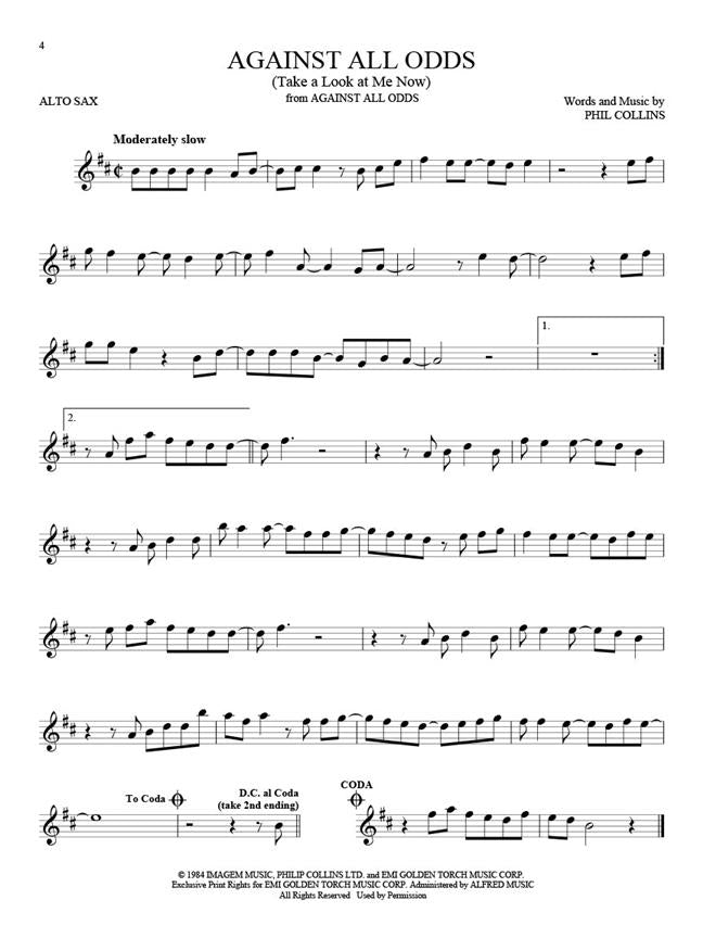 101 Filmerfolge - Altsaxofon