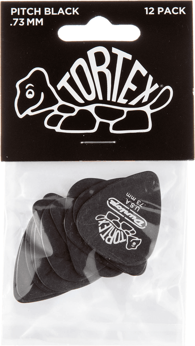 12 x 0,73mm Tortex Pitch Black