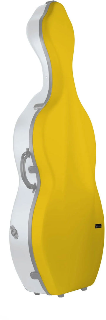Cellokoffer 4/4 Hightech Bonbon + Räder - Gelb/Weiß